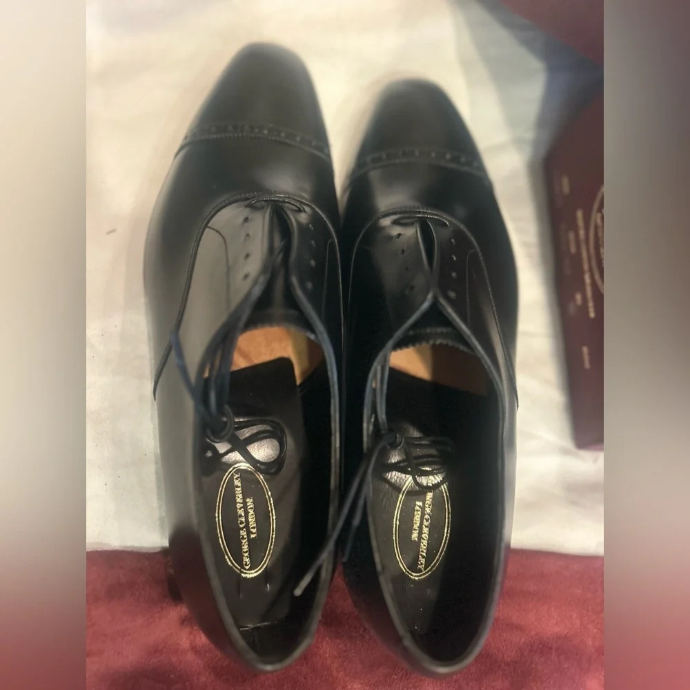 Never worn ultra-luxury calfskin George Cleverley 